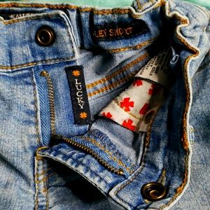 Lucky Brand Girls Jean 5 pocket stretch shorts